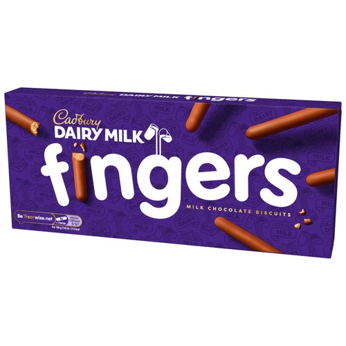 Cadbury Dairy Milk Fingers Milk Chocolate Covered Biscuits