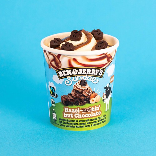 Ben & Jerry's Sundae Hazel-Nuttin' But Chocolate Ice Cream Tub