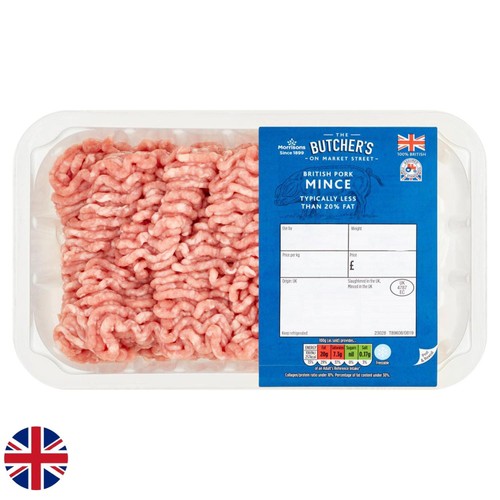 Morrisons British Pork Mince 20% Fat 454g