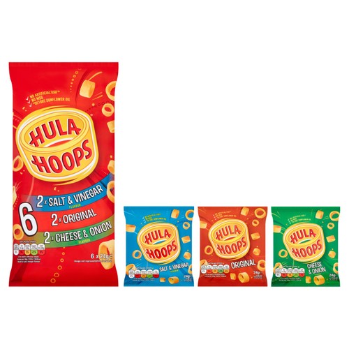 Hula Hoops Variety Multipack Crisps 6 Pack