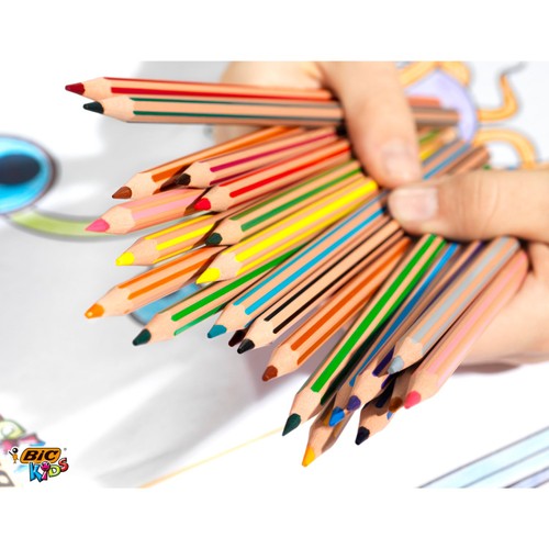 Bic Kids Colouring Pencils Stripe