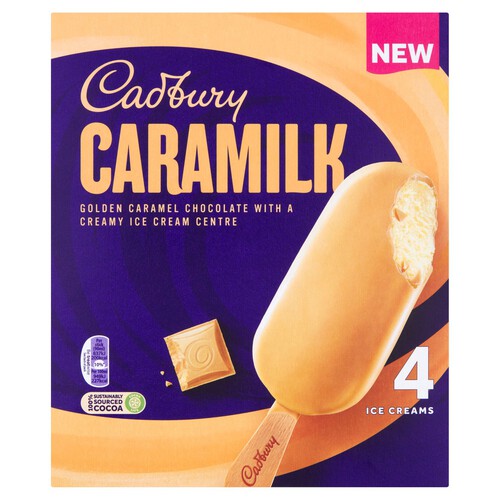 Cadbury Caramilk Ice Creams