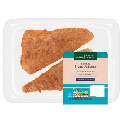 Morrisons breaded cod fillets