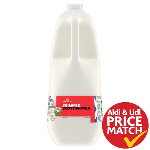 Morrisons Scottish Skimmed Milk 4 Pint