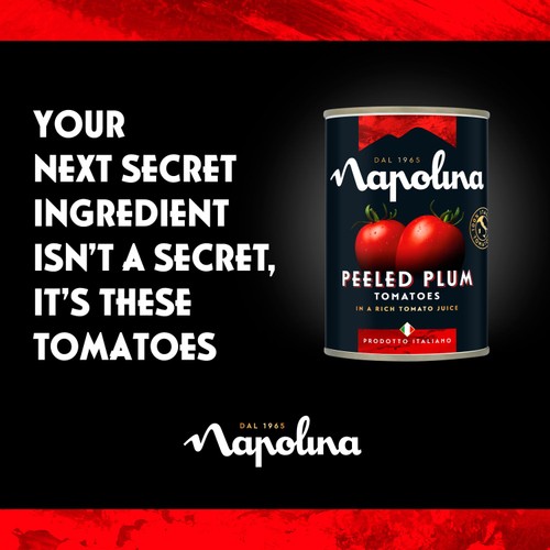 Napolina Peeled Plum Tomatoes in a Rich Tomato Juice  (400g)