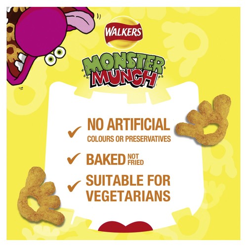 Walkers Monster Munch Roast Beef Multipack Snacks Crisps