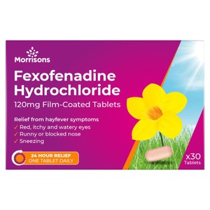 Morrisons Fexofenadine Hydrochloride 120Mg Film-Coated Tablets 30S