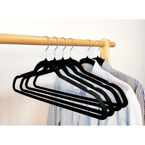 Morrisons Value Pack Velvet Hangers 20Pk