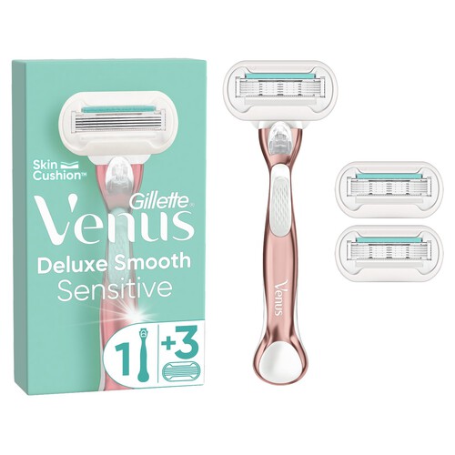 Gillette Venus Deluxe Smooth Sensitive Razor +3 Blades