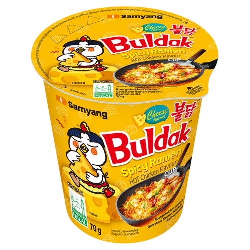 Buldak Samyang Buldak Cheese Spicy Ramen Hot Chicken Flavour Cup    70g