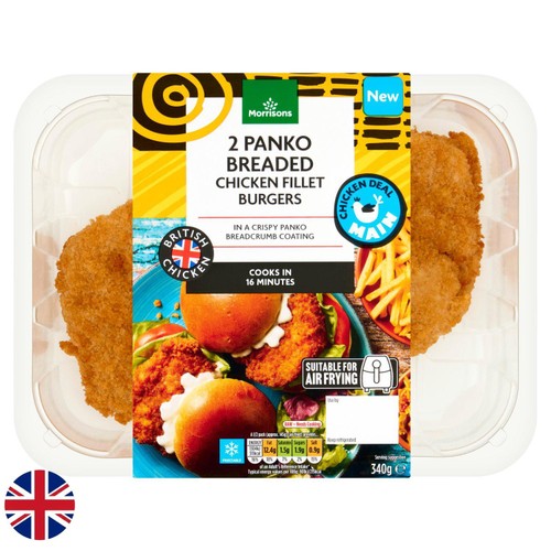 Morrisons British Chicken Shop Panko Fillets 340g