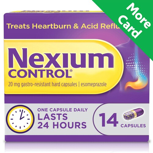 Nexium Control Heartburn Relief Indigestion & Acid Reflux Capsules