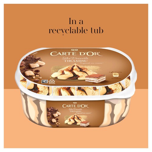 Carte D'Or Tiramisu Ice Cream Dessert Tub