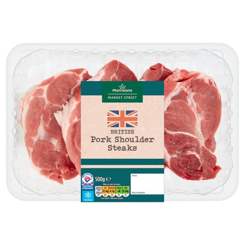 Morrisons British Pork Shoulder Steaks 500g