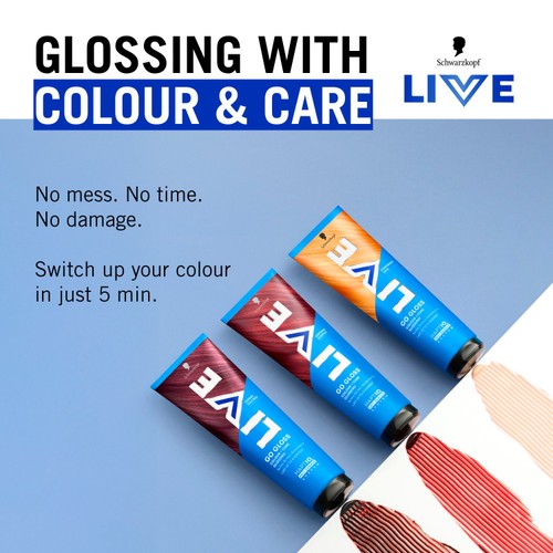 LIVE Go Gloss Temporary Hair Dye Glossing Strawberry Soda