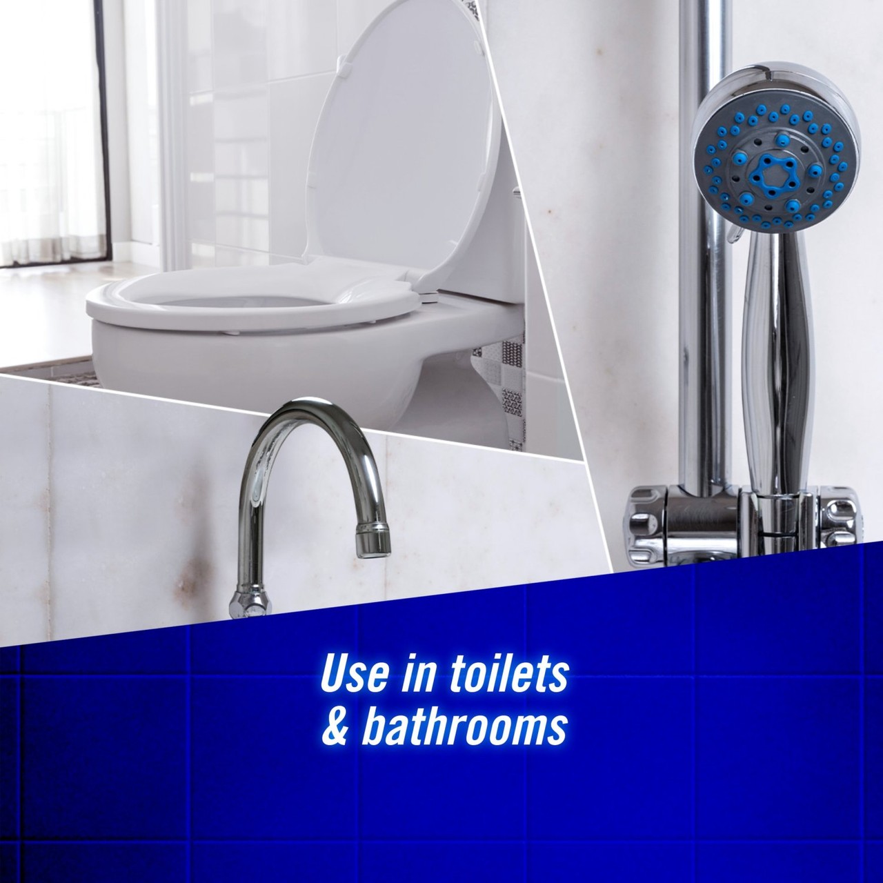 Domestos Bleach Foam Toilet and Bathroom Cleaner Spray 450ml ...