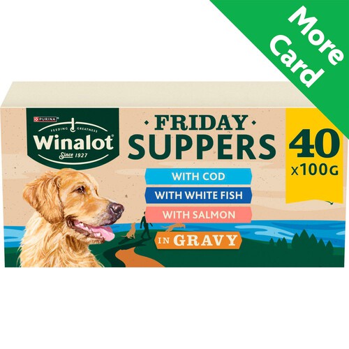 Winalot Friday Suppers Mixed Variety Fish In Gravy Wet Dog Food 