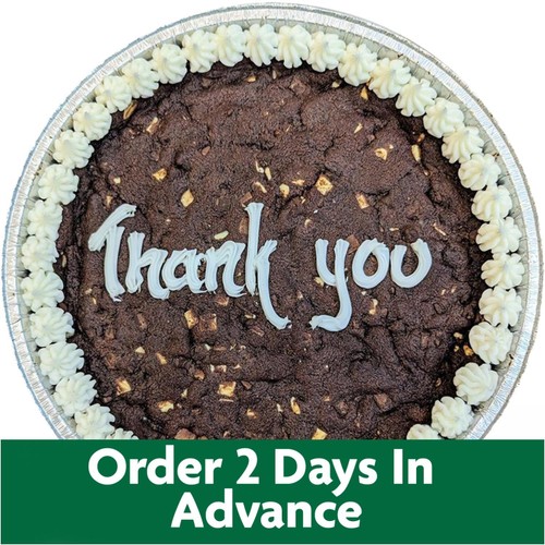 Giant 10" Triple Chocolate Cookie Thank You (Serves 10)   FTO
