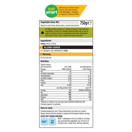 Morrisons Classic Vegetable Base Mix 750g