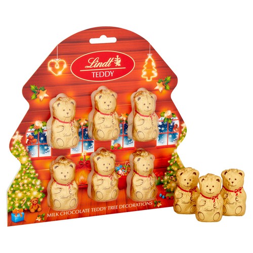 Lindt Milk Chocolate Bear Tree Decorations