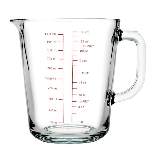 Nutmeg home 1 litre glass measuring jug