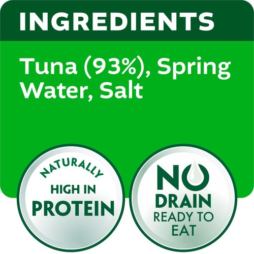 John West No Drain Fridge Pot Tuna Steak with a Little Spring Water 3x110g