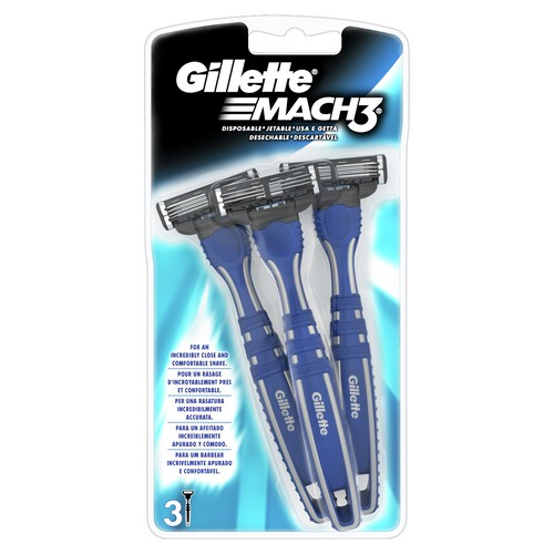 Gillette Mach3 Disposable Razors 3 Pack