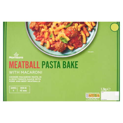 Morrisons Meatball Pasta Bake with Macaroni