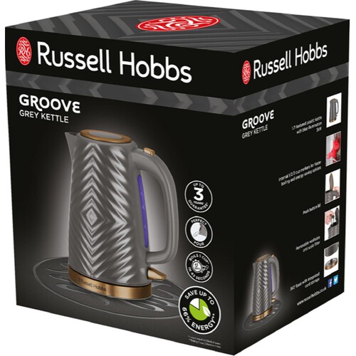 Russell Hobbs Groove Kettle Grey