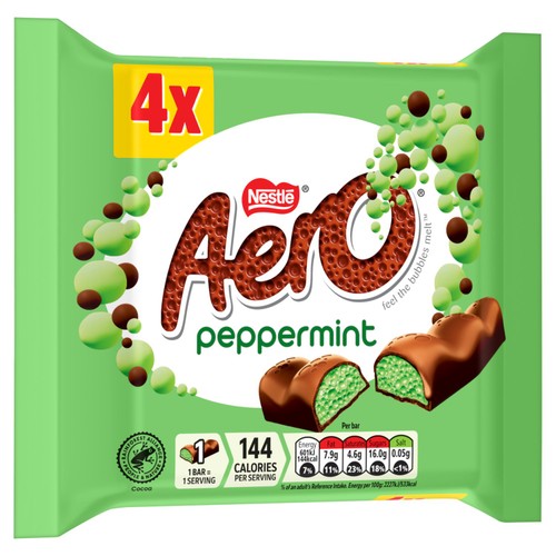 Aero Peppermint Mint Chocolate Multipack 4 Pack