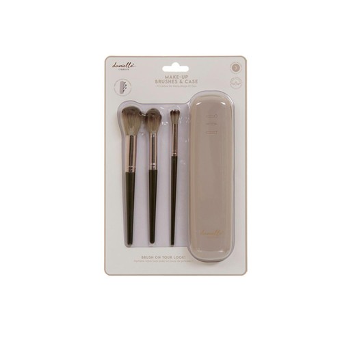 Danielle Creations Travel Make-Up Brushes With Silicone Cover