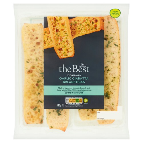 Morrisons The Best Garlic Ciabatta Breadsticks