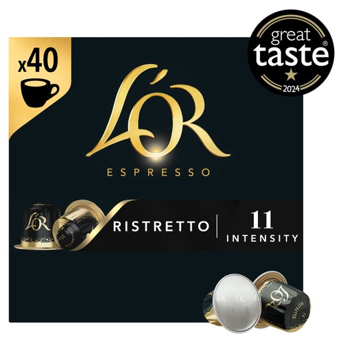 L'OR Espresso Ristretto 40 Coffee Pods Intensity