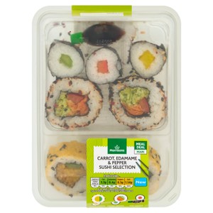 Morrisons Carrot, Edamame & Pepper Sushi Selection