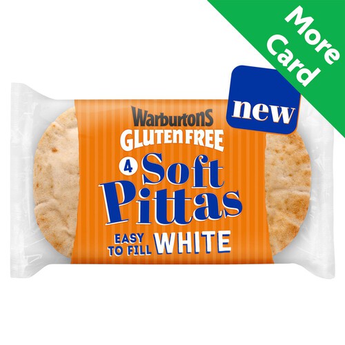 Warburtons Gluten Free Soft White Pittas