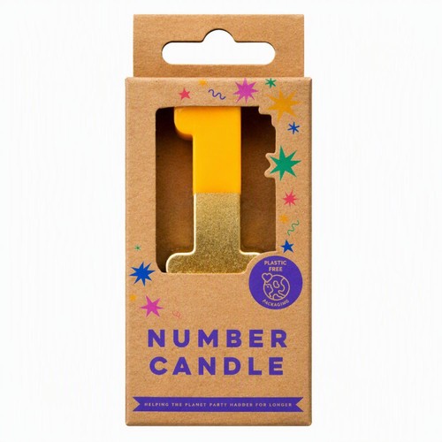 Mad Party No. 1 Number Candle
