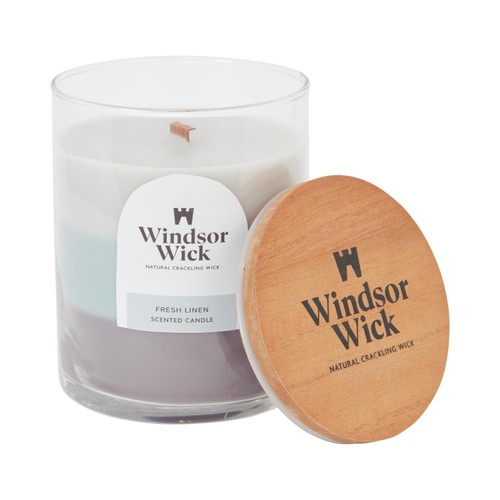 Home Style Windsor Wick Scented Candle Iris Wood And Cedar