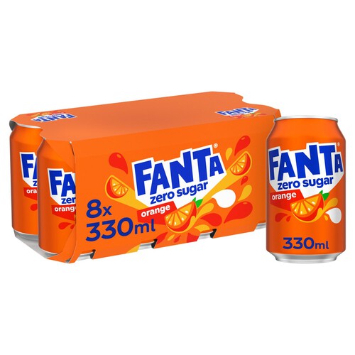 Fanta Orange Zero Cans