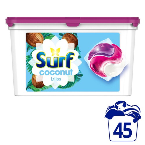 Surf 3-In-1 Coconut Bliss Washing Capsules