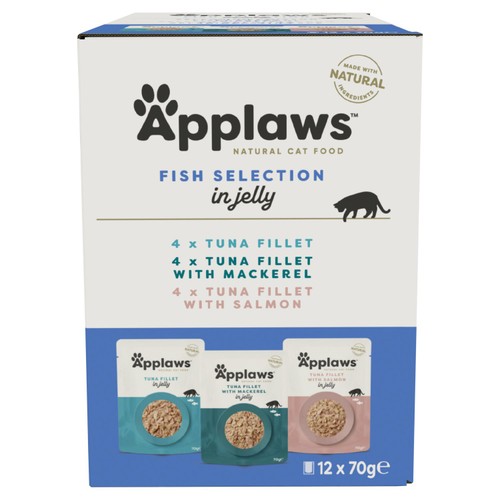 Applaws Cat Pouch Fish Selection In Jelly 12 X 70G