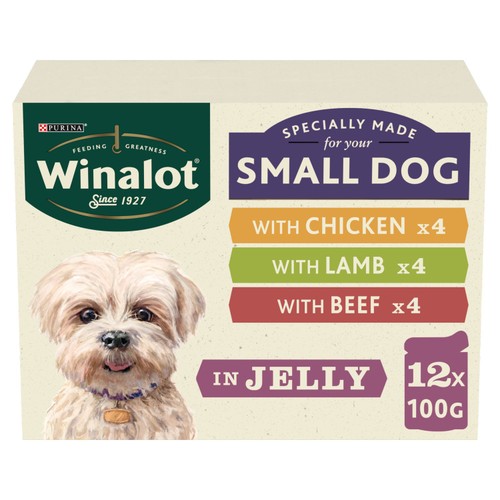 Winalot Meaty Chunks Small Dog Mixed In Jelly Wet Dog Food