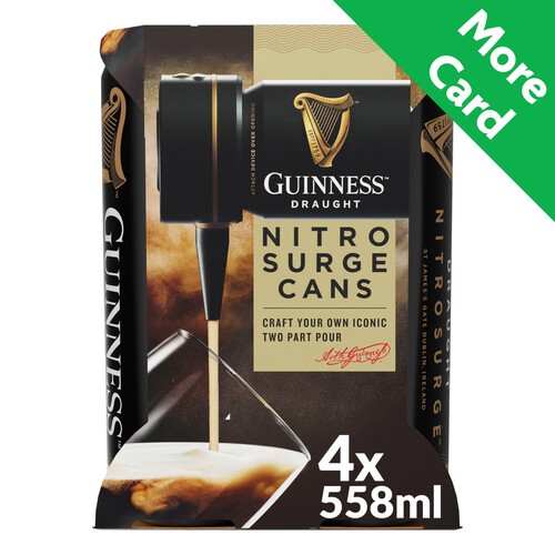 Guinness Nitrosurge Stout Beer Cans - For use with Nitrosurge Device