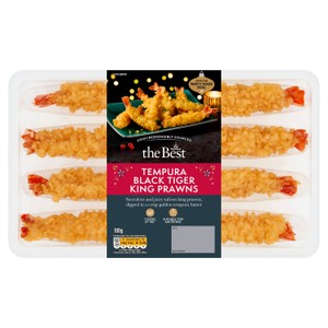 Morrisons The Best Tempura Black Tiger King Prawns   180g