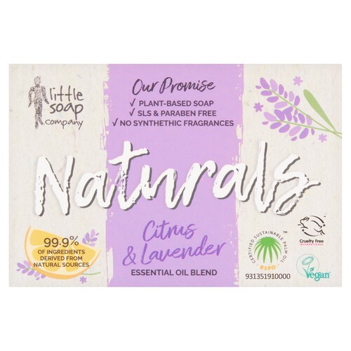 Little Soap Company Naturals Citrus & Lavender Soap Bar 