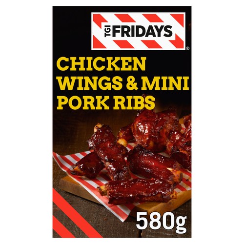 TGI Fridays Chicken Wings & Mini Pork Ribs  580g