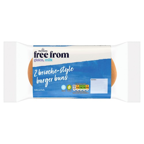 Morrisons Free From Brioche Burger Buns 