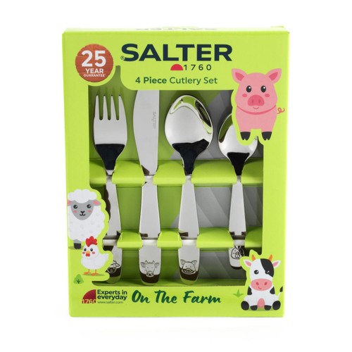Salter 4pc Kids Cutlery Set On The Farm