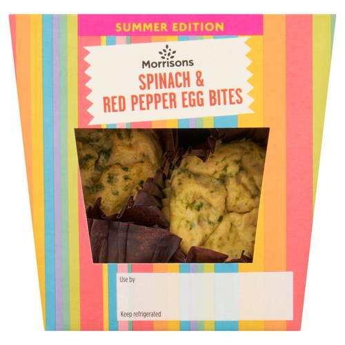 Morrisons protein spinach red pepper bites