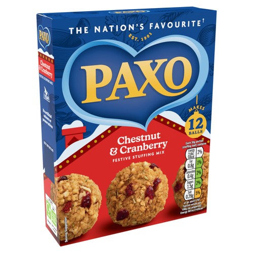 Paxo Chestnut & Cranberry Stuffing Mix 170g