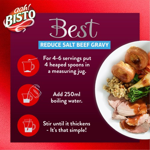 Bisto Best Reduced Salt Beef Gravy 250g